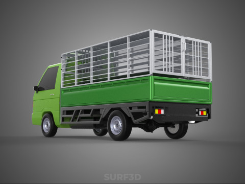 FOWL POULTRY BIRD CARRIER RACK FENCE CAGE TRUCK PICKUP CAR CARGO 3D 模型