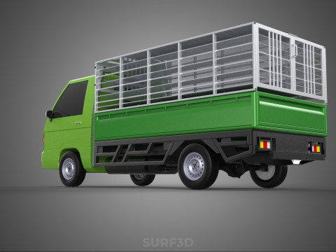 FOWL POULTRY BIRD CARRIER RACK FENCE CAGE TRUCK PICKUP CAR CARGO Model 3D