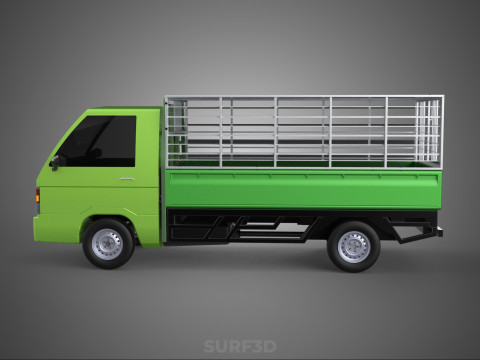 FOWL POULTRY BIRD CARRIER RACK FENCE CAGE TRUCK PICKUP CAR CARGO Model 3D