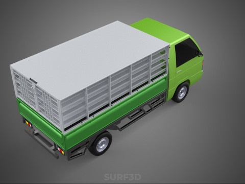 FOWL POULTRY BIRD CARRIER RACK FENCE CAGE TRUCK PICKUP CAR CARGO Model 3D