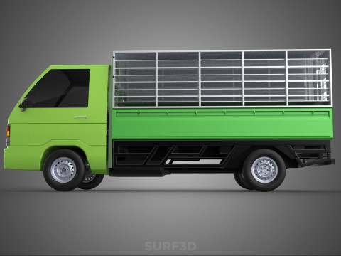 FOWL POULTRY BIRD CARRIER RACK FENCE CAGE TRUCK PICKUP CAR CARGO Model 3D