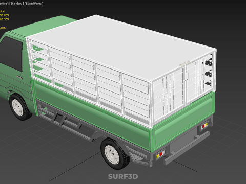 FOWL POULTRY BIRD CARRIER RACK FENCE CAGE TRUCK PICKUP CAR CARGO Model 3D