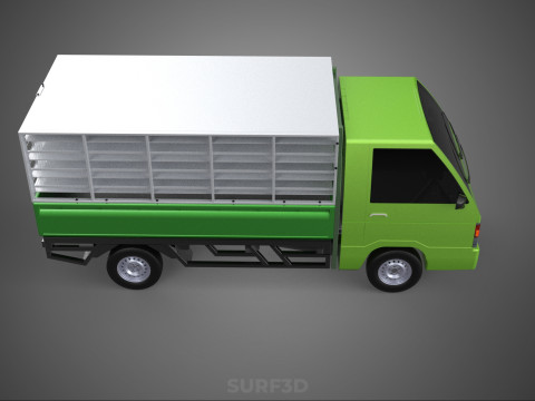 FOWL POULTRY BIRD CARRIER RACK FENCE CAGE TRUCK PICKUP CAR CARGO Model 3D