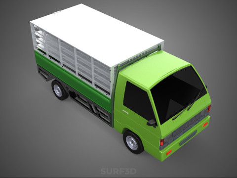 FOWL POULTRY BIRD CARRIER RACK FENCE CAGE TRUCK PICKUP CAR CARGO Model 3D