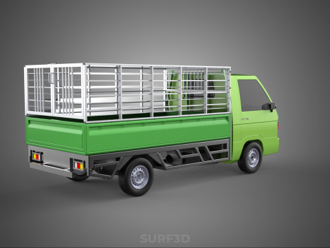 FOWL POULTRY BIRD CARRIER RACK FENCE CAGE TRUCK PICKUP CAR CARGO Model 3D