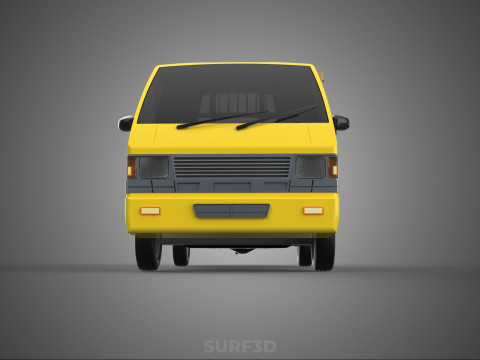 PICKUP TRUCK CAGE TRANSPORT DELIVERY CARGO LOGISTICS COMMERCIAL Modèle 3D