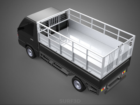 BAKKIE UTE PICKUP CAGE FLAT DECK COLT DELICA L 300 TRUCK CARGO 3D मॉडल