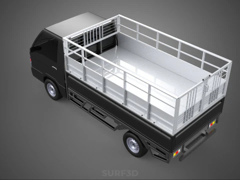 BAKKIE UTE PICKUP CAGE FLAT DECK COLT DELICA L 300 TRUCK CARGO 3D Model