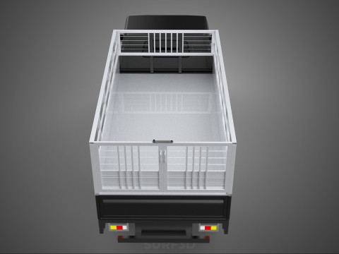 BAKKIE UTE PICKUP CAGE FLAT DECK COLT DELICA L 300 TRUCK CARGO 3D मॉडल