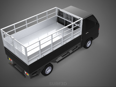 BAKKIE UTE PICKUP CAGE FLAT DECK COLT DELICA L 300 TRUCK CARGO 3D मॉडल