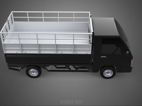 BAKKIE UTE PICKUP CAGE FLAT DECK COLT DELICA L 300 TRUCK CARGO 3D Model