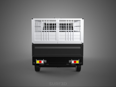 BAKKIE UTE PICKUP CAGE FLAT DECK COLT DELICA L 300 TRUCK CARGO 3D मॉडल