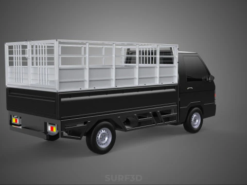 BAKKIE UTE PICKUP CAGE FLAT DECK COLT DELICA L 300 TRUCK CARGO 3D Model