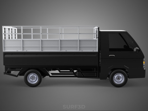 BAKKIE UTE PICKUP CAGE FLAT DECK COLT DELICA L 300 TRUCK CARGO 3D मॉडल