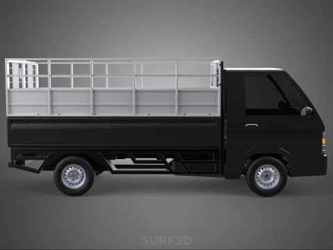 BAKKIE UTE PICKUP CAGE FLAT DECK COLT DELICA L 300 TRUCK CARGO 3D Model