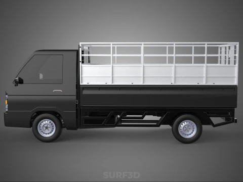 BAKKIE UTE PICKUP CAGE FLAT DECK COLT DELICA L 300 TRUCK CARGO 3D Model