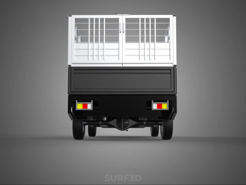 BAKKIE UTE PICKUP CAGE FLAT DECK COLT DELICA L 300 TRUCK CARGO 3D Model