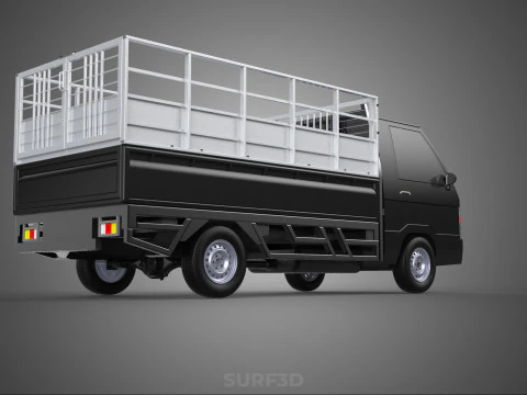 BAKKIE UTE PICKUP CAGE FLAT DECK COLT DELICA L 300 TRUCK CARGO 3D Model