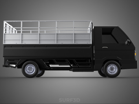 BAKKIE UTE PICKUP CAGE FLAT DECK COLT DELICA L 300 TRUCK CARGO 3D मॉडल