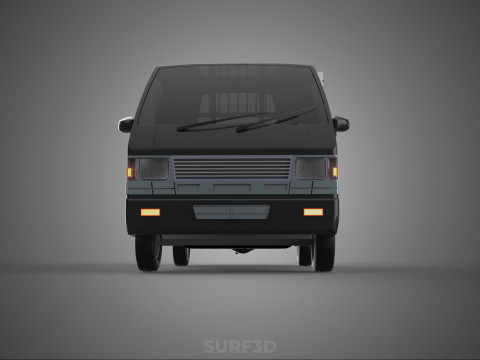 BAKKIE UTE PICKUP CAGE FLAT DECK COLT DELICA L 300 TRUCK CARGO 3D मॉडल