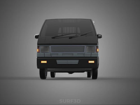 BAKKIE UTE PICKUP CAGE FLAT DECK COLT DELICA L 300 TRUCK CARGO 3D Model
