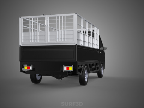 BAKKIE UTE PICKUP CAGE FLAT DECK COLT DELICA L 300 TRUCK CARGO 3D मॉडल