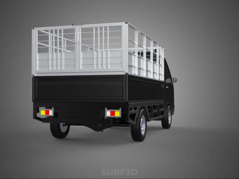 BAKKIE UTE PICKUP CAGE FLAT DECK COLT DELICA L 300 TRUCK CARGO 3D Model