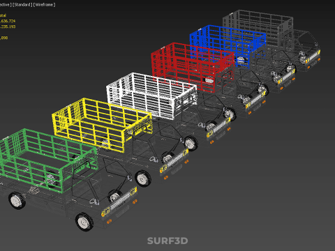 ALL TYPE CAGE BAKKIE UTE PICKUP TRUCK TRANSPORT DELIVERY CARGO 3D Модель
