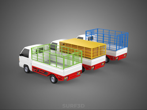 UTILITY CAGE SUV BAKKIE UTE PICKUP TRUCK PICK UP CAR VEHICLE VAN 3D Model