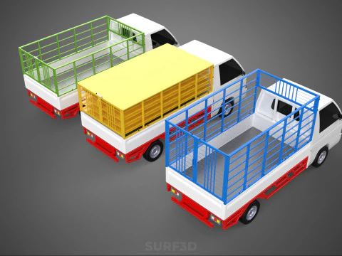 UTILITY CAGE SUV BAKKIE UTE PICKUP TRUCK PICK UP CAR VEHICLE VAN 3D Model