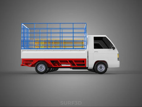 UTILITY CAGE SUV BAKKIE UTE PICKUP TRUCK PICK UP CAR VEHICLE VAN 3D Model