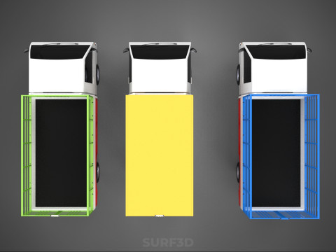 UTILITY CAGE SUV BAKKIE UTE PICK-UP TRUCK PICK UP AUTO VOERTUIG BESTELWAGEN 3D Model