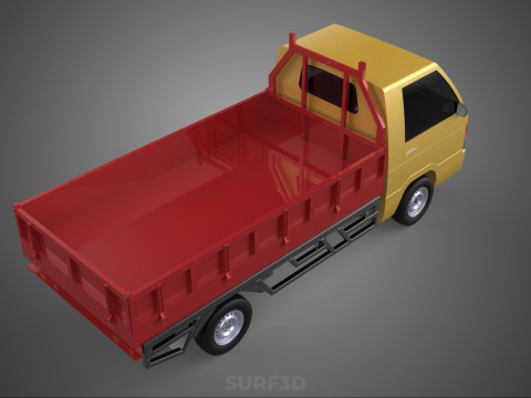 DROP SIDE LOAD BED DUMP BODY GATE DOOR PICKUP TRUCK WIDE DECK 3D Model