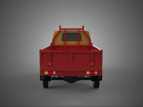 DROP SIDE LOAD BED DUMP BODY GATE DOOR PICKUP TRUCK WIDE DECK 3D Model