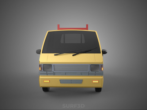 DROP SIDE LOAD BED DUMP BODY GATE DOOR PICKUP TRUCK WIDE DECK 3D Model