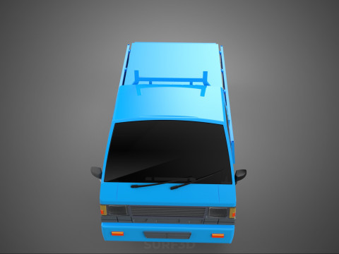 3 WAY WIDE DECK DROP SIDE LOAD BED BODY GATE DOOR PICKUP TRUCK 3Dモデル