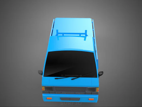 3 WAY WIDE DECK DROP SIDE LOAD BED BODY GATE DOOR PICKUP TRUCK 3D Model