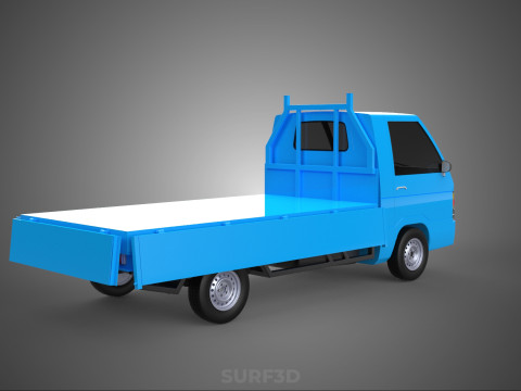3 WAY WIDE DECK DROP SIDE LOAD BED BODY GATE DOOR PICKUP TRUCK 3Dモデル