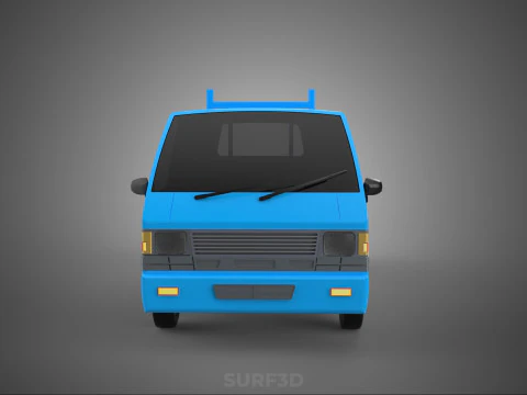 3 WAY WIDE DECK DROP SIDE LOAD BED BODY GATE DOOR PICKUP TRUCK 3D Model
