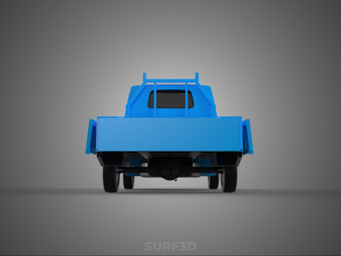 3 WAY WIDE DECK DROP SIDE LOAD BED BODY GATE DOOR PICKUP TRUCK 3Dモデル