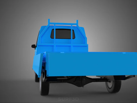 3 WAY WIDE DECK DROP SIDE LOAD BED BODY GATE DOOR PICKUP TRUCK 3D Model