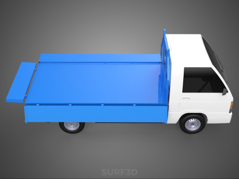 FLATBED FLATDECK DROP SIDE LOAD BED BODY GATE DOOR PICKUP TRUCK 3D Model