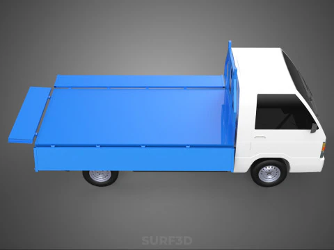 FLATBED FLATDECK DROP SIDE LOAD BED BODY GATE DOOR PICKUP TRUCK 3D Model