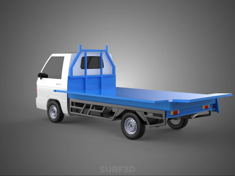FLATBED FLATDECK DROP SIDE LOAD BED BODY GATE DOOR PICKUP TRUCK 3D Model