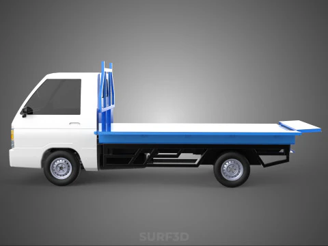FLATBED FLATDECK DROP SIDE LOAD BED BODY GATE DOOR PICKUP TRUCK 3D Model
