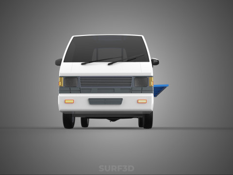 FLATBED FLATDECK DROP SIDE LOAD BED BODY GATE DOOR PICKUP TRUCK 3D Model
