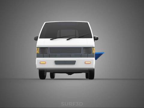 FLATBED FLATDECK DROP SIDE LOAD BED BODY GATE DOOR PICKUP TRUCK 3D Model