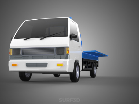 FLATBED FLATDECK DROP SIDE LOAD BED BODY GATE DOOR PICKUP TRUCK 3D Model