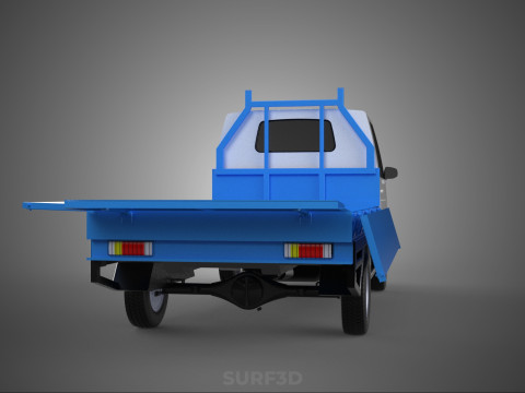 FLATBED FLATDECK DROP SIDE LOAD BED BODY GATE DOOR PICKUP TRUCK 3D Model