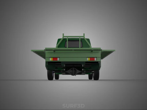 PONTE MILITARE DEL LETTO PIANO TATTICO DELL'ESERCITO DEL VEICOLO DELL'AUTOMOBILE DEL PICKUP MILITARE Modello 3D